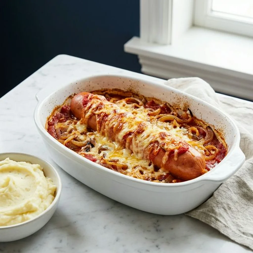 Baked Falukorv Sausage