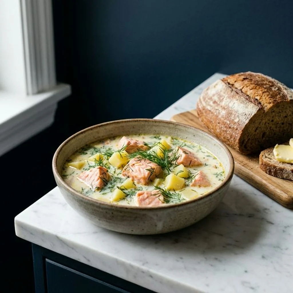 Creamy Salmon Soup (Lohikeitto)